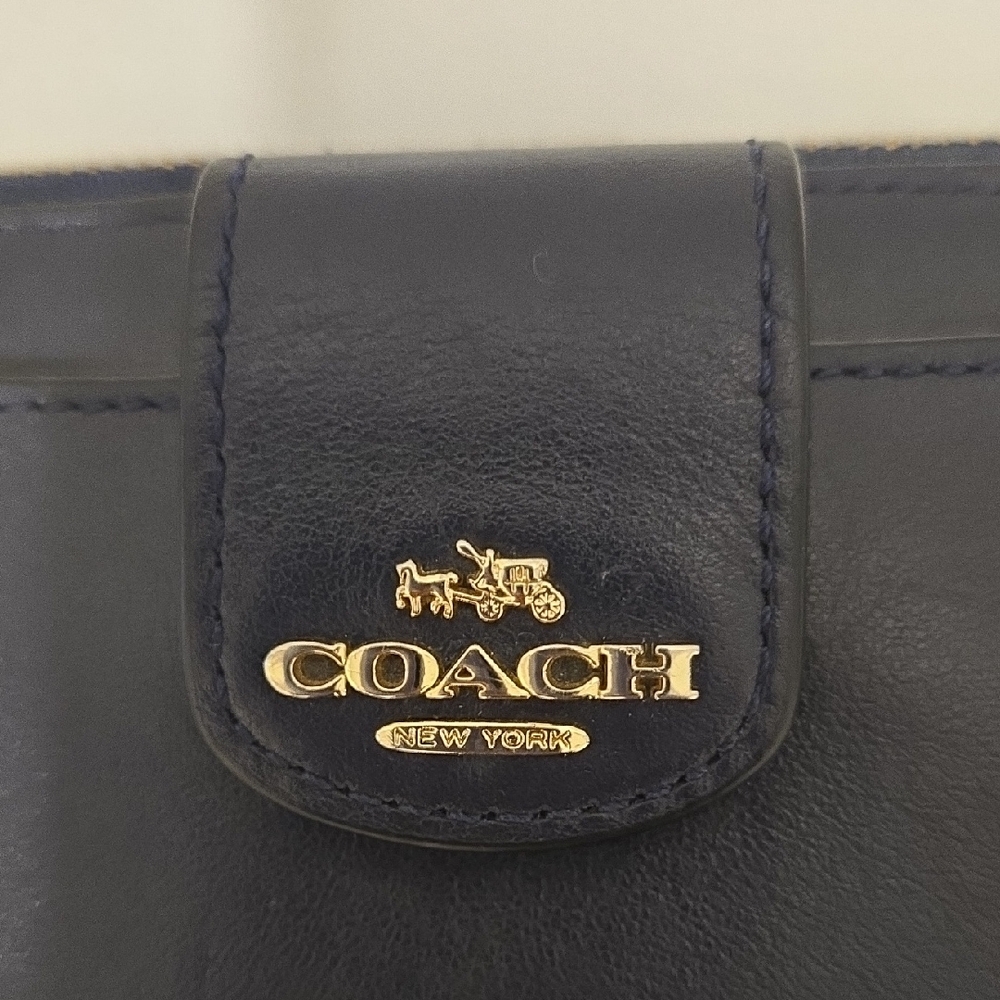 Coach Blue Leather Wristlet - Picture 2 of 14
